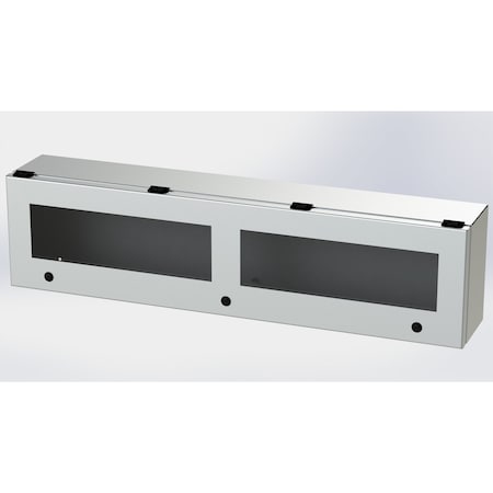 Saginaw Control & Engineering 1/4 Turn Latch Electrical Enclosures, 9 in H, 6 in D, 36 in W, NEMA 3R, 4, 4X, 12, 13 SCE-L9366ELJWSS